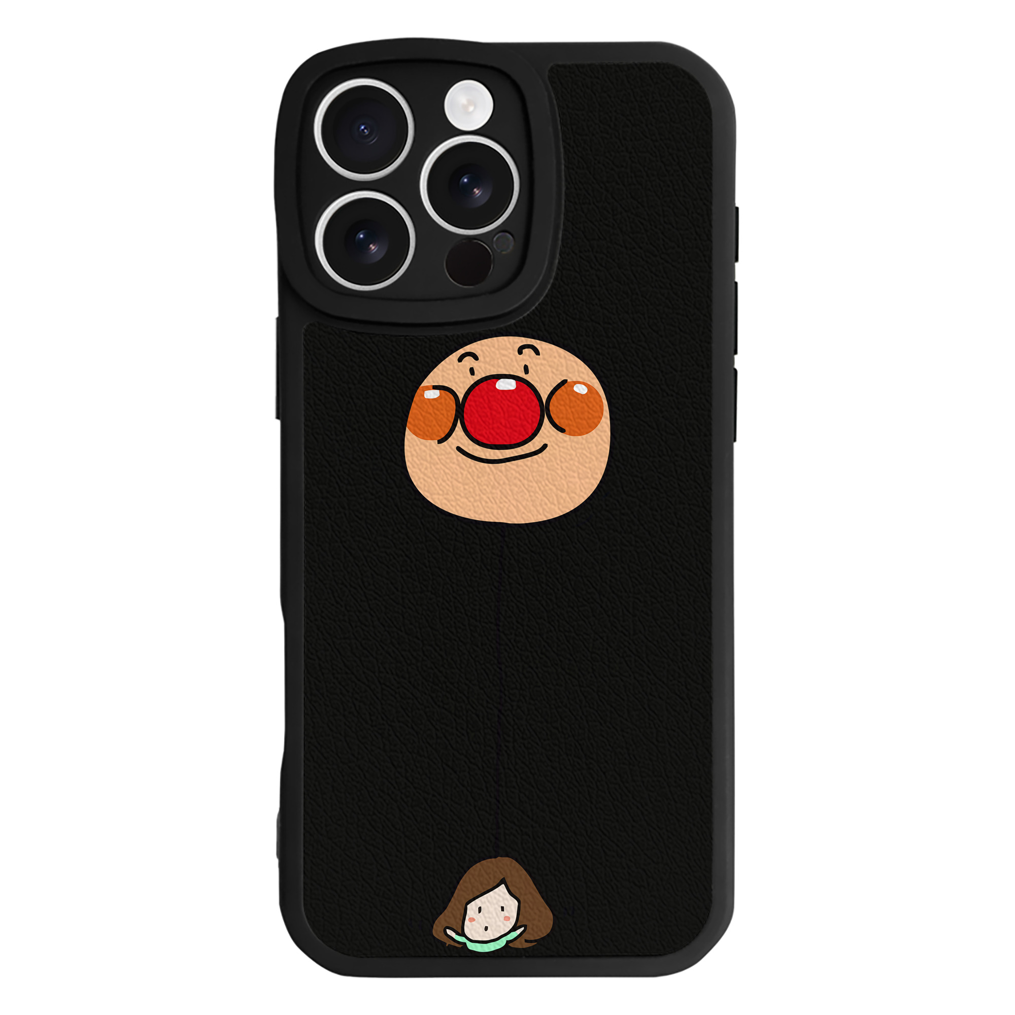 （画像用） アンパンマン Anpanman 【iPhone 16シリーズ対応】シリコンスマホケース（レザー調） 材質：シリコン